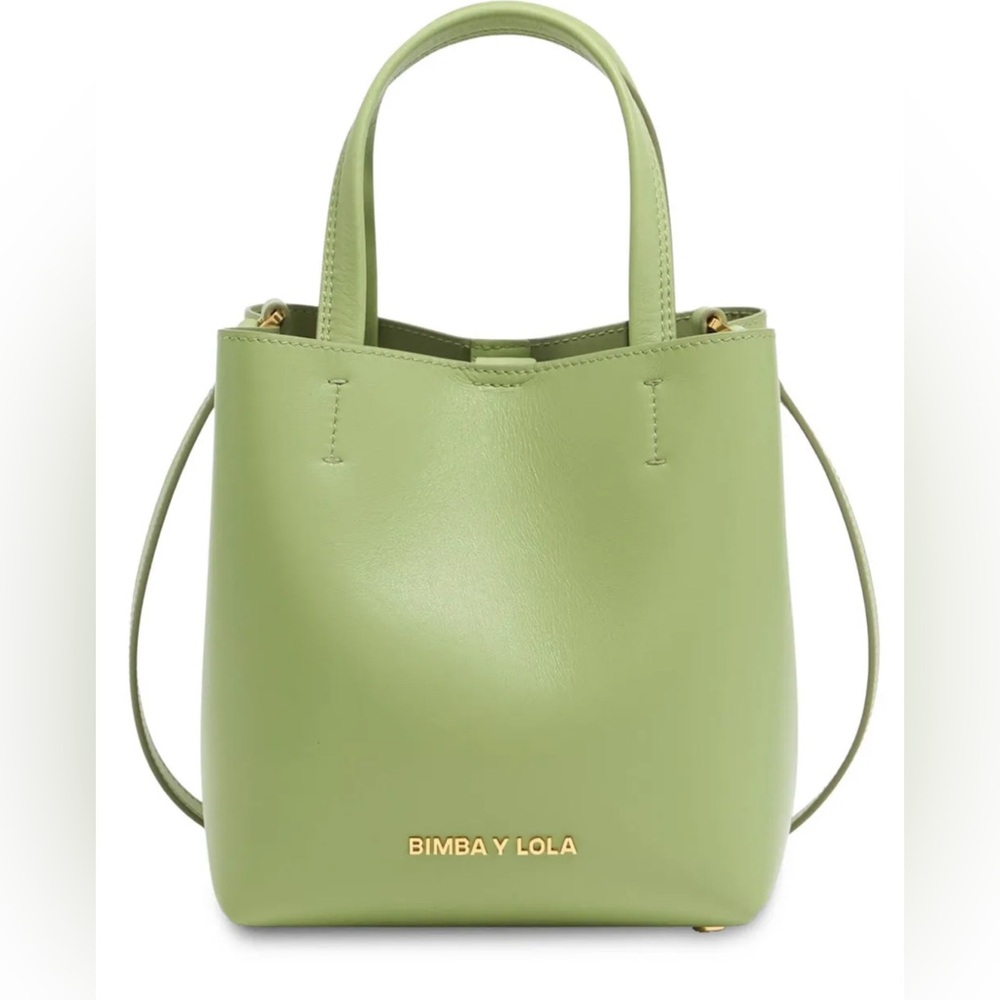 𝙱𝙸𝙼𝙱𝙰 𝚈 𝙻𝙾𝙻𝙰 Leather Chihuahua Bag in Apple Green